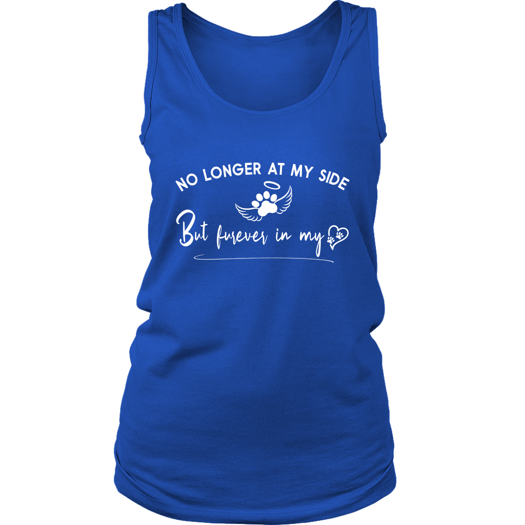 No Longer at my Side Furever in my Heart Memorial Women's Tank Top Royal Blue