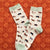 Dachshund Socks for Doxie Lovers Mint Green