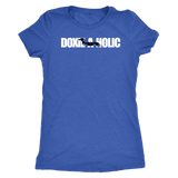 Doxie a holic dachshund silhouette women's t shirt Vintage Royal