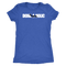 Doxie a holic dachshund silhouette women's t shirt Vintage Royal