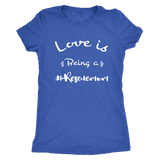 Love is being a rescue mom t-shirt for dog lovers Vintage Royal