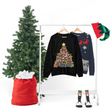 Dachshund christmas tree sweatshirt mockup