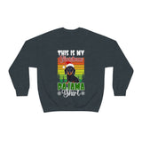 Dachshund christmas sweatshirt Dark Heather