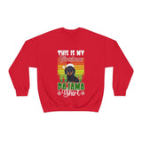 Dachshund christmas sweatshirt Red