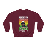 Dachshund christmas sweatshirt Maroon