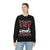 Ho Ho Ho Dachshund Christmas Sweatshirt Black with model wearing