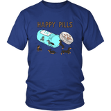 Happy Pills Dachshund T-Shirt Royal Blue