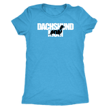 Dachshund Mom t-shirt for people Vintage Turquoise