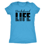 Dachshund Life dachshund t-shirt for people Vintage Turquoise