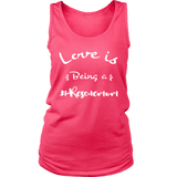Love is Being a Rescue Mom Women's Tank Top Neon Pink