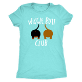 Wiggle Butt Club Funny Dachshund T-Shirt for people Tahiti Blue