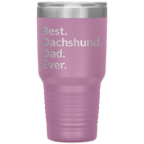 Best dachshund dad 30 oz drink tumbler light purple