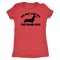 Dachshund silhouette t-shirt do not step on the guard dog Vintage Red