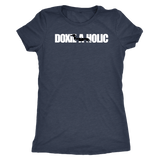 Doxie a holic dachshund silhouette women's t shirtVintage Navy