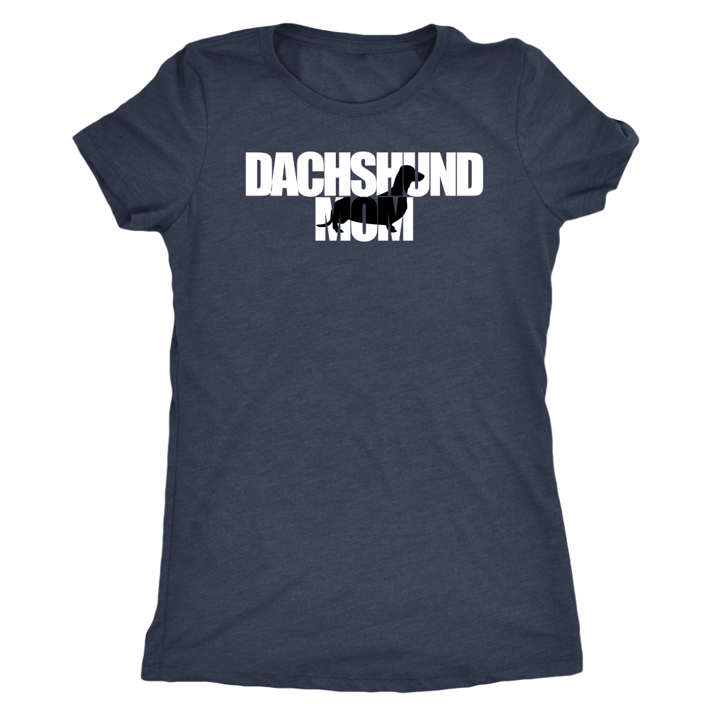 Dachshund Mom t-shirt for people Vintage Navy