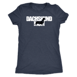 Dachshund Mom t-shirt for people Vintage Navy