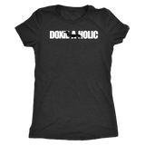 Doxie a holic dachshund silhouette women's t shirt Vintage Black