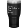 Best dachshund dad 30 oz drink tumbler black