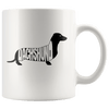 Dachshund silhouette 11oz coffee mug