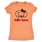 Hello Doxie Dachshund t-shirt for people Vintage Light Orange
