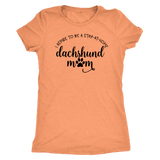 Stay at Home Dachshund Mom T-Shirt Vintage Light Orange