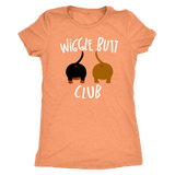 Wiggle Butt Club Funny Dachshund T-Shirt for people Vintage Light Orange