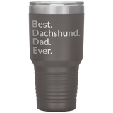 Best dachshund dad 30 oz drink tumbler green